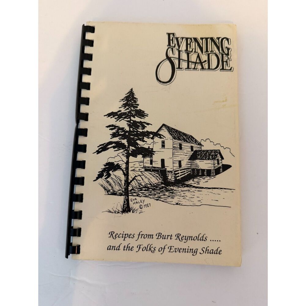 Vintage 90s Evening Shade Cookbook Burt Reynolds Cast Arkansas School Fundraiser